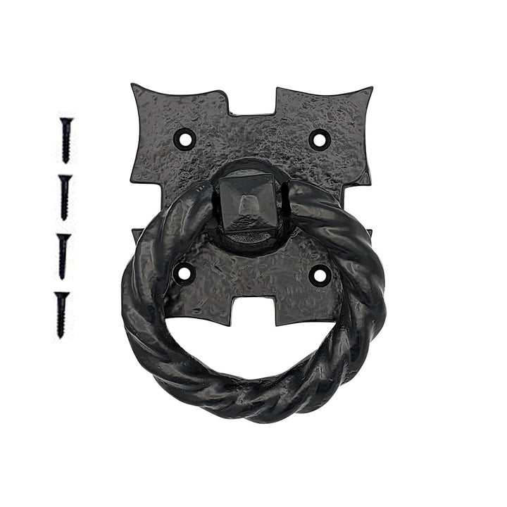 4 1/8 Inch Solid Iron Medieval Style Door or Drawer Pull COPPER MOUNTAIN HARDWARE