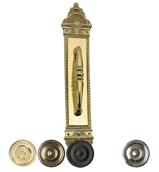 Solid Brass L'Enfant 16 1/2 Inch Pull Plate (Several Finishes Available) COPPER MOUNTAIN HARDWARE