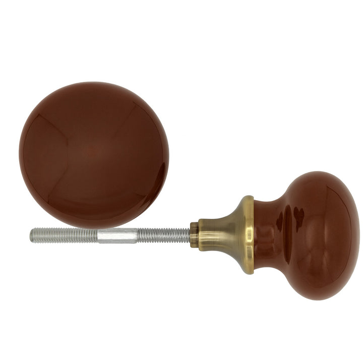 Brown Porcelain Spare Knob Set (Several Finishes Available)