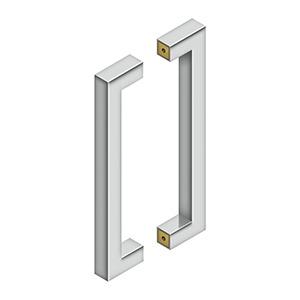 Antique Hardware 12 Inch Stainless Steel Contemporary Pulls (Back to Back) Cabinet Knobs & Handles