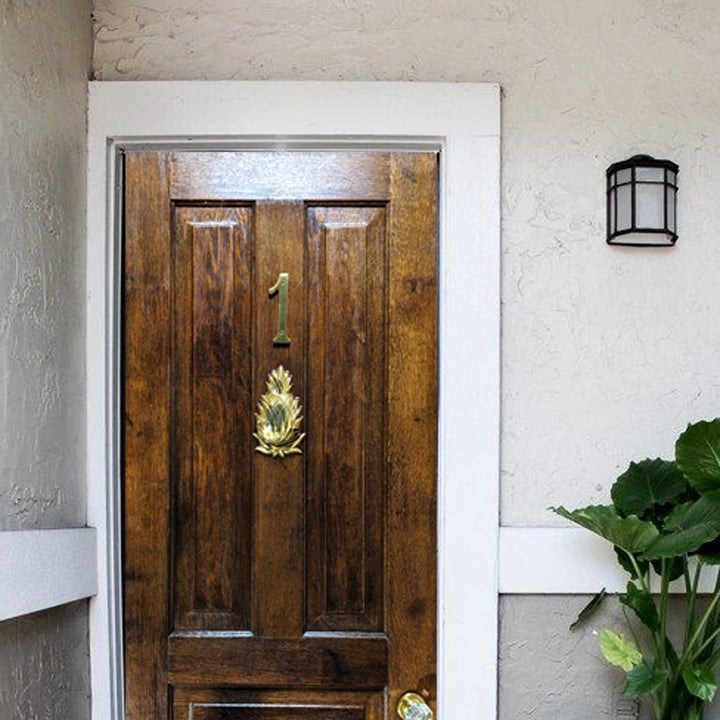 COPPER MOUNTAIN HARDWARE 7 1/2 Inch Solid Brass Pineapple Door Knocker in Several Finishes