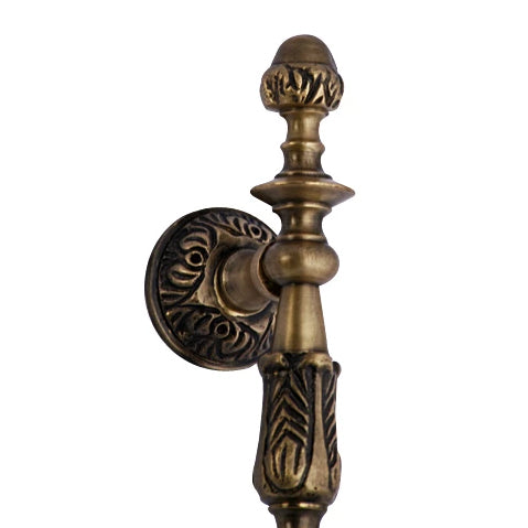 8 Inch (4 1/2 Inch C-C) Solid Brass French Empire Door Pull