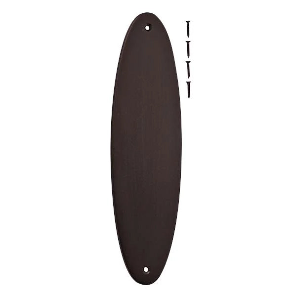 11 Inch Solid Brass Traditional Oval Push Plate (Several Finishes Available)