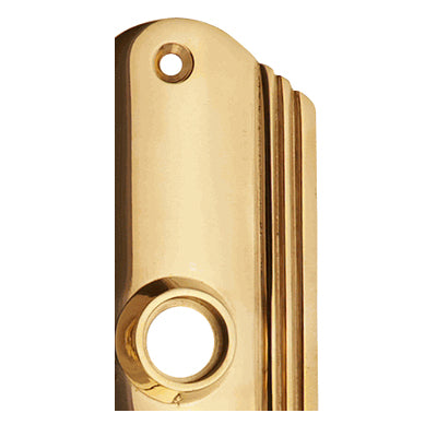 Art Deco Long Solid Brass Door Backplate (Several Finishes Available)