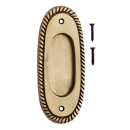 5 Inch Solid Brass Georgian Roped Pull