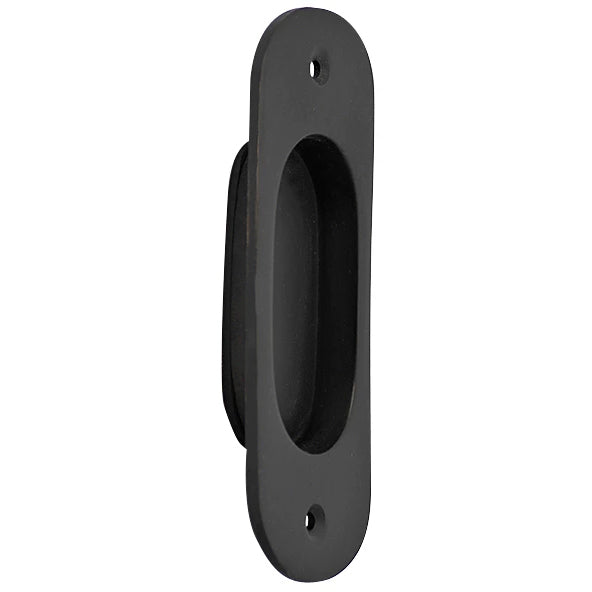 5 Inch Traditional Oval Pocket Door Pull (Several Finishes Available)