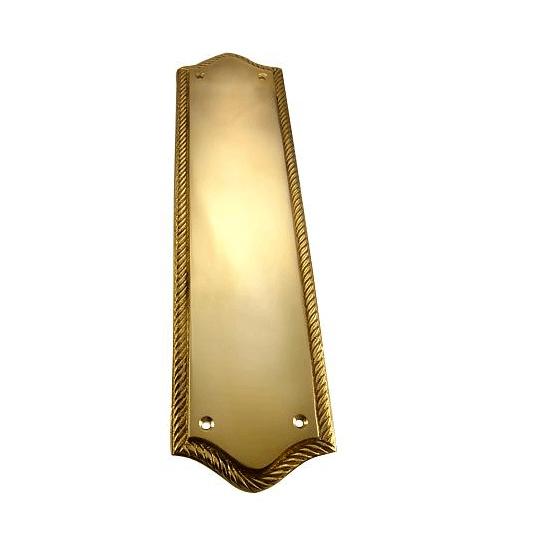 COPPER MOUNTAIN HARDWARE Georgian Pattern Push Plate or Finger Plate in Several Finishes