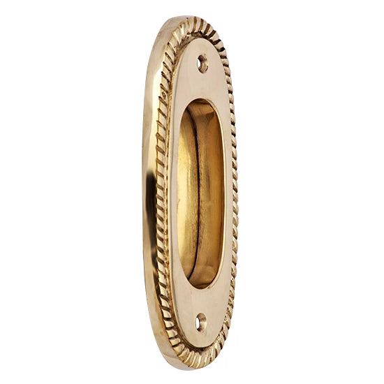 5 Inch Solid Brass Georgian Roped Pull