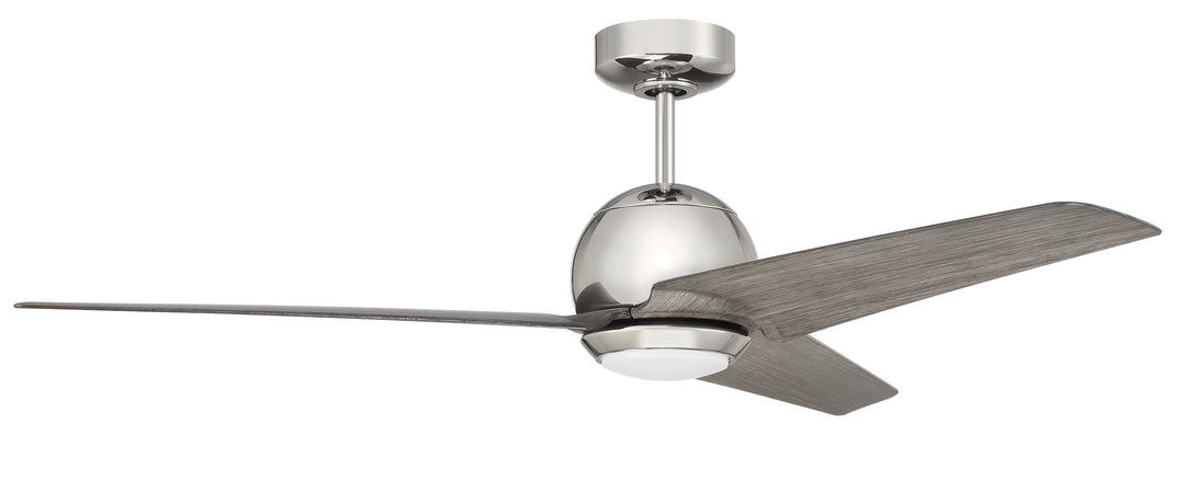 Antique Hardware 52" Nate in Polished Nickel Finish, Greywood Blades, Light kit included (Optional), WiFi Control Ceiling Fan