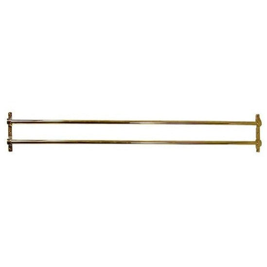 36 Inch Solid Brass Double Push Bar COPPER MOUNTAIN HARDWARE