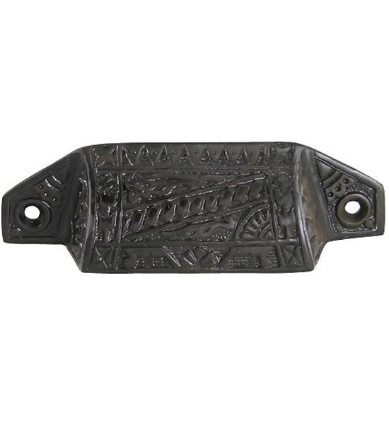 COPPER MOUNTAIN HARDWARE 4 1/8 Inch Overall Solid Brass Eastlake Bin or Cup Pull