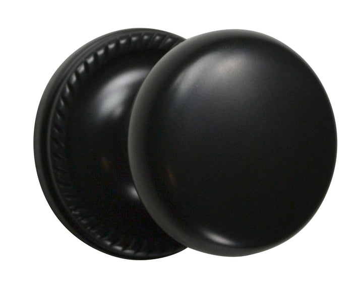 Georgian Roped Rosette Door Set with Round Brass Door Knobs (Several Finishes Available)