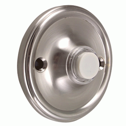 Solid Brass Traditional Style Doorbell (Satin Nickel Finish) COPPER MOUNTAIN HARDWARE