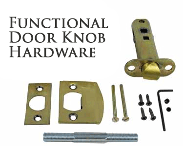 COPPER MOUNTAIN HARDWARE European Door Set With Sunflower Style Knob in Several Finishes