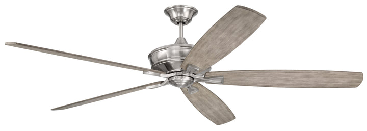 Antique Hardware 72" Santori in Brushed Polished Nickel w/ Coffee Blades Ceiling Fan