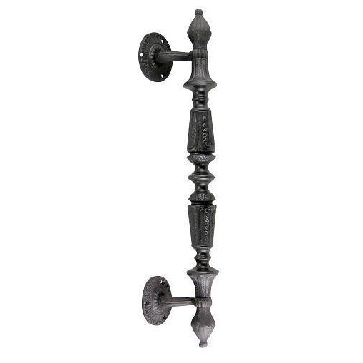 15 1/2 Inch Large Solid Brass Door Pull (Black Bronze Finish) COPPER MOUNTAIN HARDWARE