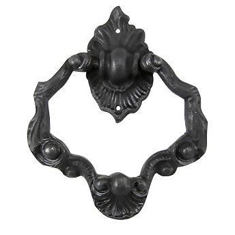 4 Inch Ornate Shell Pattern Ring Pull (Black Bronze Finish) COPPER MOUNTAIN HARDWARE