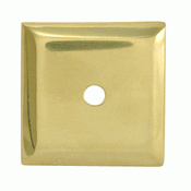 1 2/5 Inch Solid Brass Traditional Back Plate (Polished Brass Finish) COPPER MOUNTAIN HARDWARE