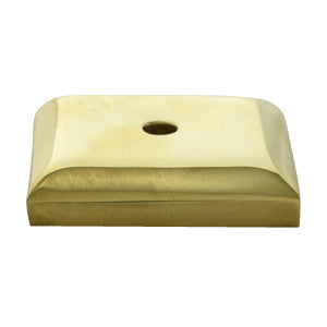 1 2/5 Inch Solid Brass Traditional Back Plate (Polished Brass Finish) COPPER MOUNTAIN HARDWARE
