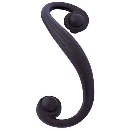 7 1/2 Inch Solid Brass Swirl Pull (Black Bronze Finish) COPPER MOUNTAIN HARDWARE