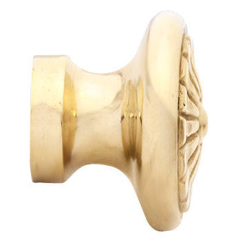 1 1/3 Inch Solid Brass Vintage Fan Knob (Polished Brass Finish) COPPER MOUNTAIN HARDWARE