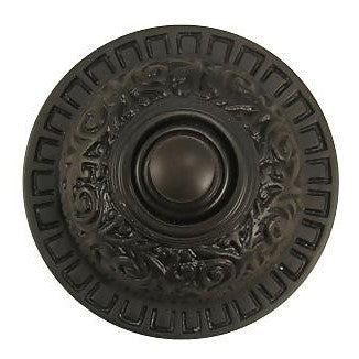 2 7/8 Inch Diameter Eastlake Doorbell (Black Bronze Finish) COPPER MOUNTAIN HARDWARE
