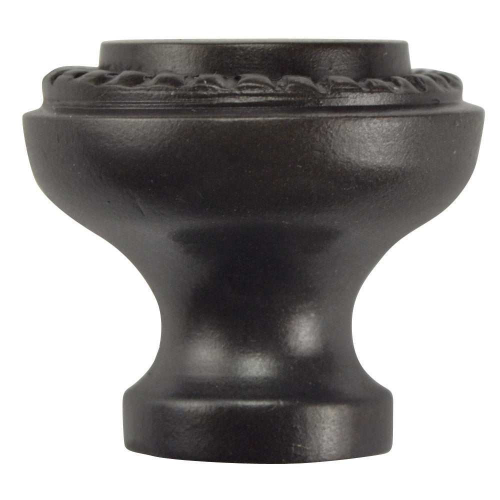 1 Inch Solid Brass Round Knob (Black Bronze Finish) COPPER MOUNTAIN HARDWARE