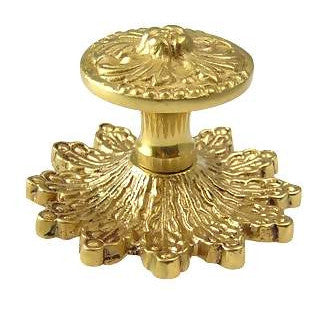 2 5/8 Inch Rococo Cabinet & Furniture Knob with Backplate (Several Finishes Available)