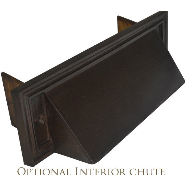 Mission Style Mail Slot for Front Doors (Black Bronze Finish) COPPER MOUNTAIN HARDWARE