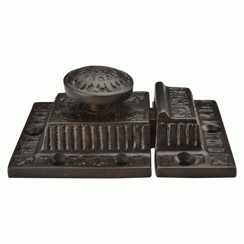 3 Inch Long Windsor Pattern Lost Wax Cast Cabinet Latch (Black Bronze Finish) COPPER MOUNTAIN HARDWARE