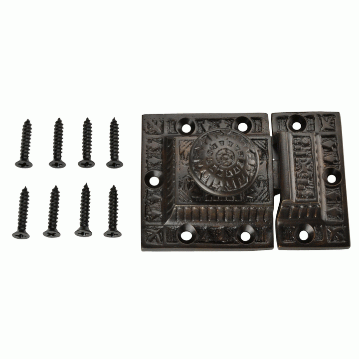 3 Inch Long Windsor Pattern Lost Wax Cast Cabinet Latch (Black Bronze Finish) COPPER MOUNTAIN HARDWARE