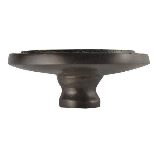 2 Inch Solid Brass Cascade Circle Knob (Black Bronze Finish) COPPER MOUNTAIN HARDWARE