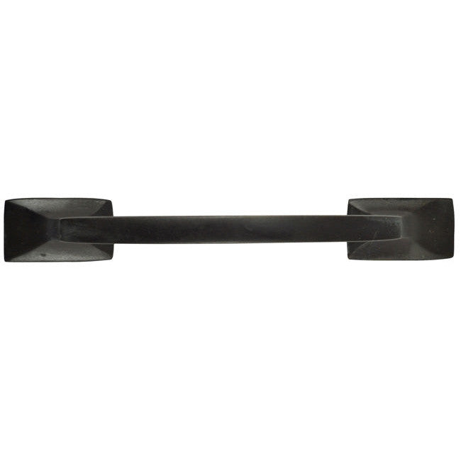 5 1/4 Inch Overall (3 3/4  Inch c-c) Traditional Solid Brass Pull (Black Bronze Finish) COPPER MOUNTAIN HARDWARE