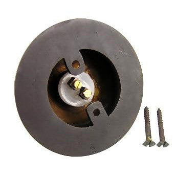2 7/8 Inch Diameter Eastlake Doorbell (Black Bronze Finish) COPPER MOUNTAIN HARDWARE