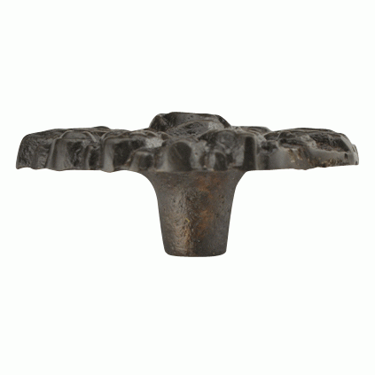 2 1/8 Inch Victorian Floral Rose Cabinet Knob (Black Bronze) COPPER MOUNTAIN HARDWARE