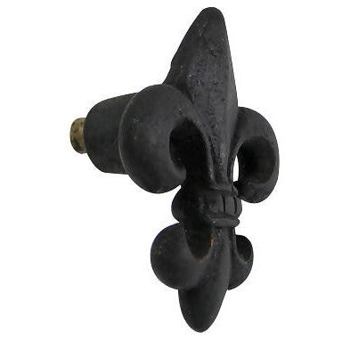1 5/8 Inch Fleur de Lis Knob (Black Bronze Finish) COPPER MOUNTAIN HARDWARE