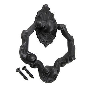 4 Inch Ornate Shell Pattern Ring Pull (Black Bronze Finish) COPPER MOUNTAIN HARDWARE