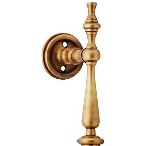 9 1/2 Inch Solid Brass Large Victorian Pull (Antique Brass Finish) COPPER MOUNTAIN HARDWARE