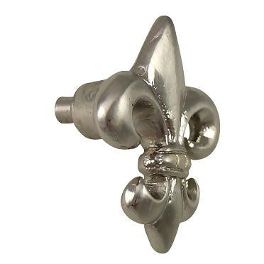 1 5/8 Inch Fleur de Lis Knob (Satin Nickel Finish) COPPER MOUNTAIN HARDWARE