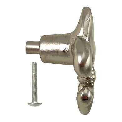 1 5/8 Inch Fleur de Lis Knob (Satin Nickel Finish) COPPER MOUNTAIN HARDWARE