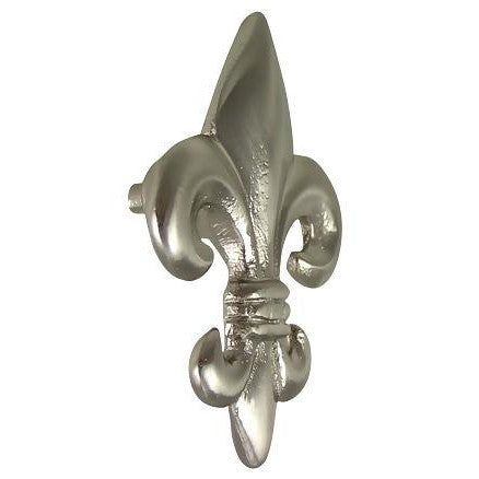 2 5/8 Inch Fleur de Lis Knob (Satin Nickel Finish) COPPER MOUNTAIN HARDWARE