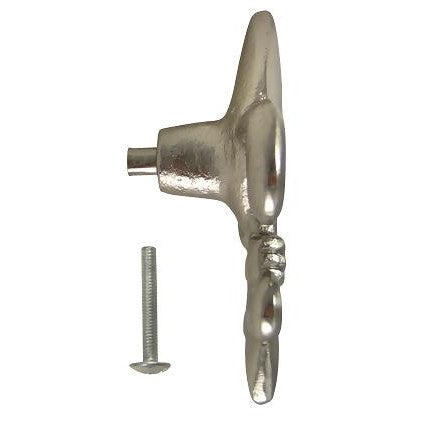 2 5/8 Inch Fleur de Lis Knob (Satin Nickel Finish) COPPER MOUNTAIN HARDWARE
