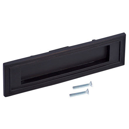 Mission Style Mail Slot for Front Doors (Black Bronze Finish) COPPER MOUNTAIN HARDWARE