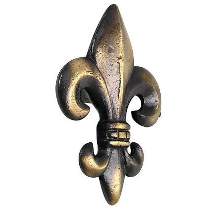 2 5/8 Inch Large Oversized Antique Fleur de Lis Cabinet & Furniture Knob (Several Finishes Available)