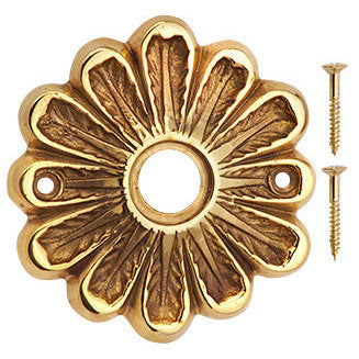 Maltesia Flower Style Solid Brass Rosette (Several Finishes Available)