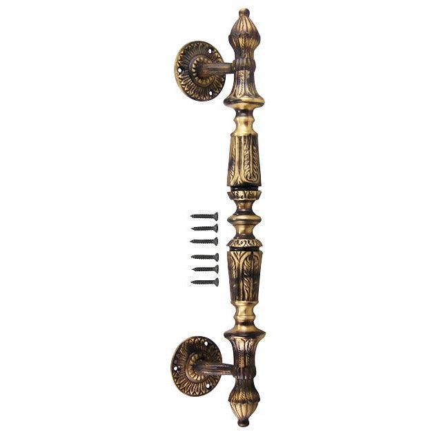 15 1/2 Inch Large Solid Brass Door Pull