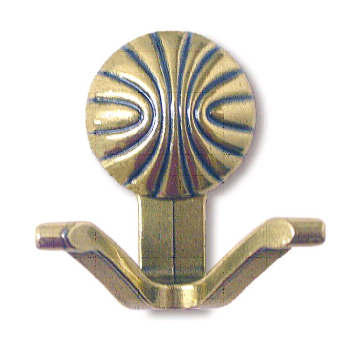 Dual Coat Hook: Shell Shape COPPER MOUNTAIN HARDWARE