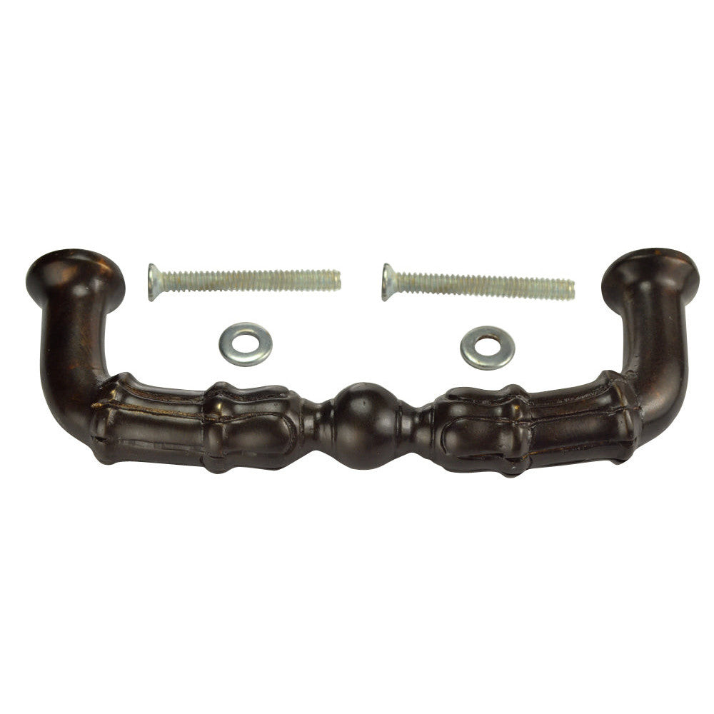 5 Inch Overall (4 3/8 c-c) Solid Brass Pull (Black Bronze Finish) COPPER MOUNTAIN HARDWARE