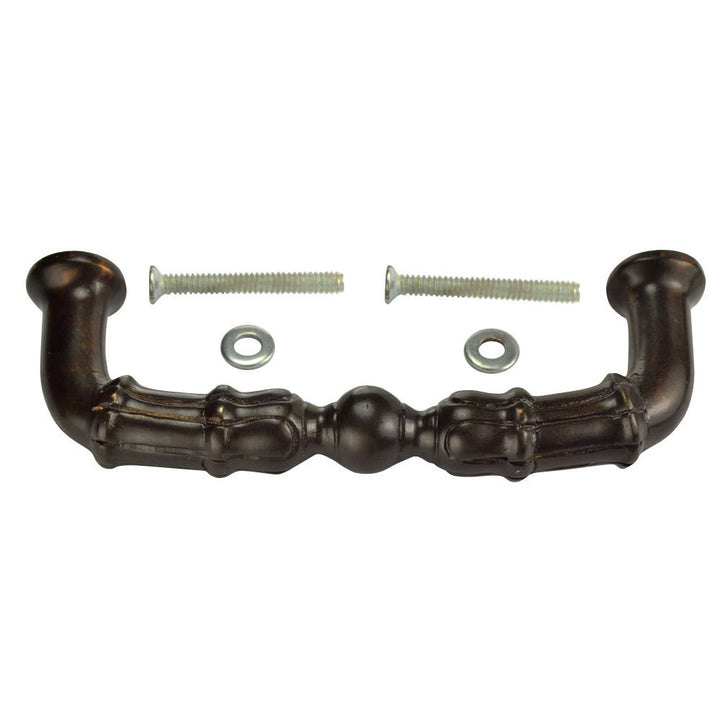 5 Inch Overall (4 3/8 c-c) Solid Brass Pull (Black Bronze Finish) COPPER MOUNTAIN HARDWARE