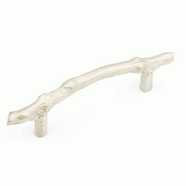 6 Inch (4 Inch c-c) Mountain Branch Pull (Antique Silver Finish) SCHAUB